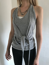 WRAP HALTERNECK SLEEVELESS