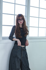 dotwing raglanT(black)
