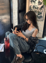 Kes Square Neck Wool Sleeveless Knit / 5 colors