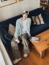 Basi Track Knit Zip-up