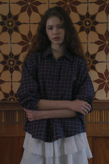 Bein check shirt_navy