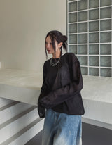 [MADE][U-BASIC] Signature see-through long sleeve