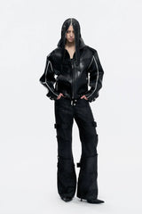 Carbon Trim Biker Jacket