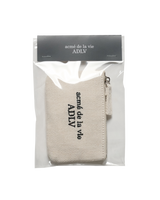 26SS FABRIC LOGO EMBROIDERY WALLET