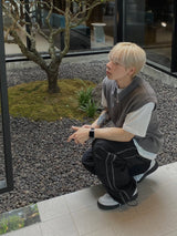 Round Knit Vest 3C
