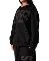 NO STRESS HOTFIX SET HOOD ZIP-UP BLACK