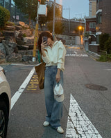 ヘアワイドデニムパンツ