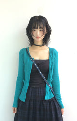 dusty checkered long skirt