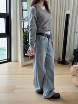 Daily soft v neck knit(5color)