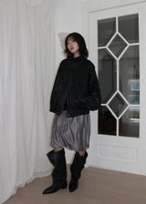 BOMBER LEATHER JACKET