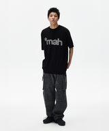 mah カットオフアップリケTシャツ