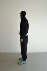 Wool zipup jumper, Black