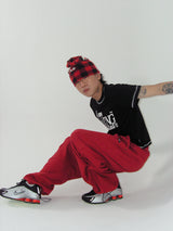 2way string pants_red