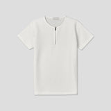 ASCLO バレルジップリブ半袖Tシャツ (2color)