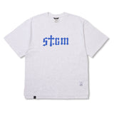 STGM Logo Oversized Short Sleeves T-Shirts Black / White Melange
