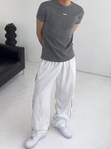 PD Ribbed Muscle Fit Short Sleeve T-Shirt (3C)
