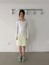 Breeze CottonModal HenryNeck T-Shirt (Bio-Washing) - Light Melange