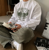 ノーメースシャノンプリントセミオーバーフィットスウェットシャツ