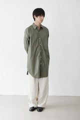 ライトウエイト コットン ロングシャツ