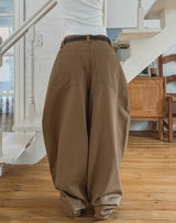 Clear Balloon Wide Cotton Pants