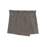 レイヤードスナップラップスカート (TAUPE GRAY)