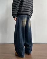 Marine Curved Denim Pants