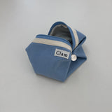 Clam ラウンドポーチ _ レイジーブルー