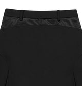 Pleated Jersey Skirt Pants / Black