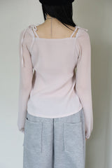 Sage chiffon blouse