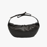 Split Half Moon Messenger Bag_Dark brown