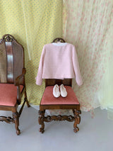 [by LILLOVE] cherry blossom tweed jacket