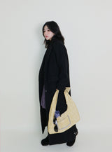 Stutch Solid Wool Long Coat (Lining Fleece-lined)
