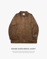 [ORIGINAL] Wound Suede Middle Jacket