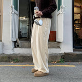 LMN Tember banding corduroy wide pants (3 colors)