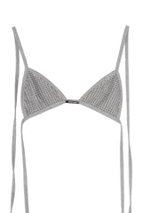 CUBIC SWEAT BIKINI TOP (GRAY)