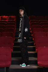 GOTHIC LOGO MUFFLER / BLACK&IVORY