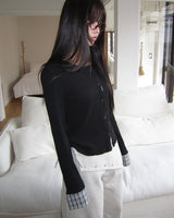 Wella Check Layered Cardigan