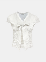 Classy Ribbon Stripe Blouse