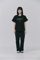 FMW レタリング ロゴ Tシャツ (W) - ブラック