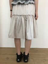 metallic frill skirt (3color)