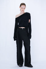 FUR STRAIGHT PANTS