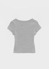 [MADE] Pobello Basic Square-Neck Short Sleeve Top
