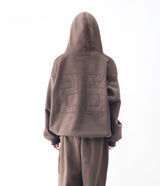 Unisex ディクションエンブロイダードシープスキンオーバーフード