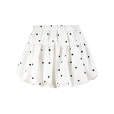 Mellow Dot Ribbon Volume Skirt