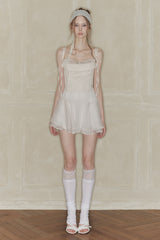 SWAN LACE HAIRBAND cream