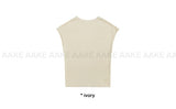 CASHMERE CAP SLEEVE KNIT