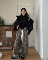 Dyed Parachute Cargo Pants