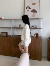 [UNISEX] Cloudy Season Overfit Angora Crewneck Long Sleeve Knit (7 colors)