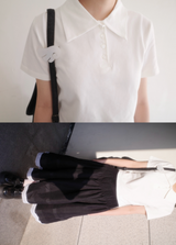 heart ♡ button pk t (4color)