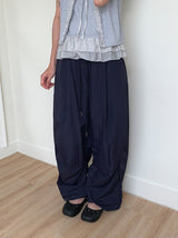 [unisex] Hippie Pintuck String Parachute Wide Banding Pants